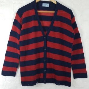 Prada Striped Cardigan